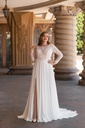 8010 chiffon skirt with splits 