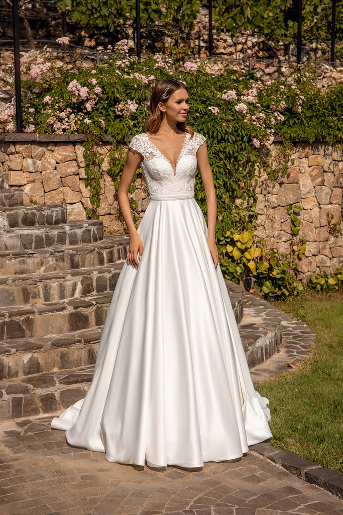 8025 satin skirt