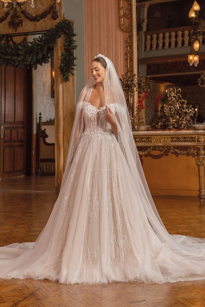 V88 veil with hoop