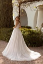 8009 princess glitter tulle skirt (marfil, 34eu 38it 2us)